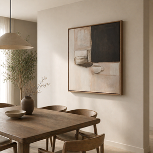 Quiet Coffee Moment | Neutral Abstract Still Life Wall Art