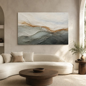 Strata Echo | Neutral Toned Textured Wall Art