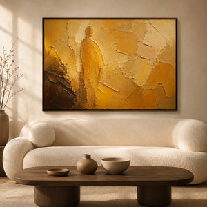 Solitary Stance | Warm Earth‑Toned Sculptural Piece