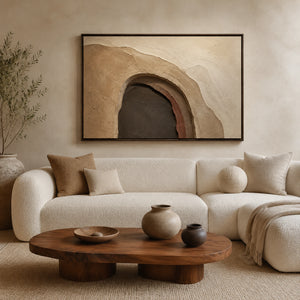 Cavern Arch | Earth‑Tone 3D Textured Piece
