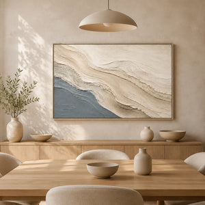 Shore Flow | Neutral Curved Textured Wall Piece