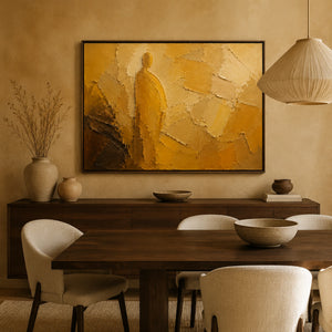 Solitary Stance | Warm Earth‑Toned Sculptural Piece