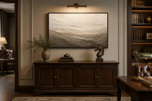 Distant Ridges | Neutral Multi‑Tone Textured Abstract Wall Piece
