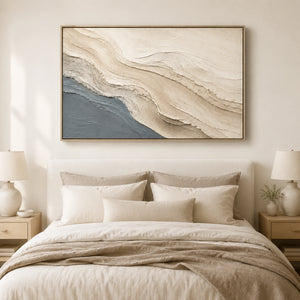 Shore Flow | Neutral Curved Textured Wall Piece