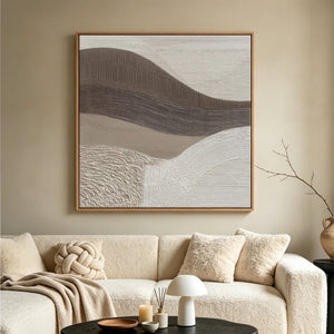3D Textured Art | Desert Wave Lines