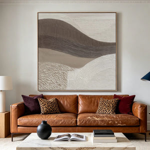 3D Textured Art | Desert Wave Lines
