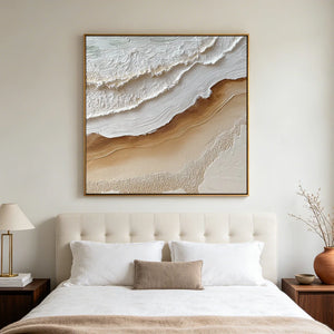 3D Textured Art | Coastal Foam Lines
