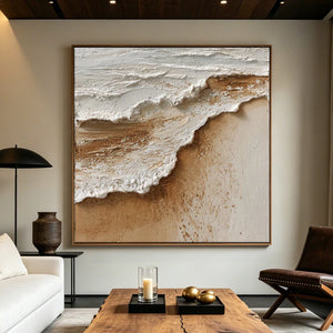 3D Textured Art | Sand and Sea Edge
