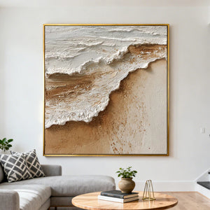 3D Textured Art | Sand and Sea Edge