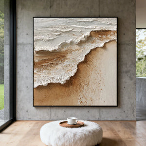 3D Textured Art | Sand and Sea Edge