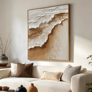 3D Textured Art | Sand and Sea Edge