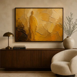 Solitary Stance | Warm Earth‑Toned Sculptural Piece