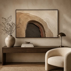 Cavern Arch | Earth‑Tone 3D Textured Piece