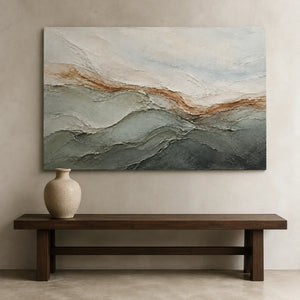 Strata Echo | Neutral Toned Textured Wall Art