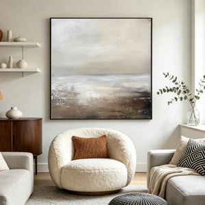 Coastal Abstract Art | Quiet Horizon