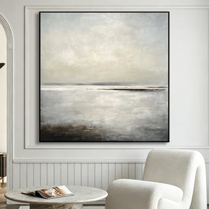 Coastal Oil Painting | Pale Tide