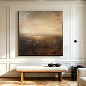 Wabi Sabi Abstract Art | Warm Horizon