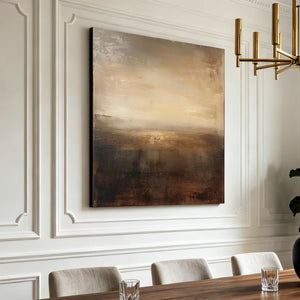 Wabi Sabi Abstract Art | Warm Horizon
