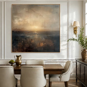 Abstract Landscape Art | Amber Dusk