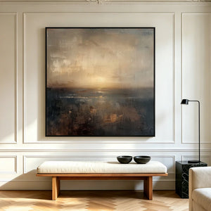 Abstract Landscape Art | Amber Dusk