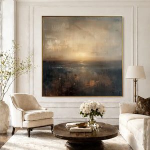 Abstract Landscape Art | Amber Dusk