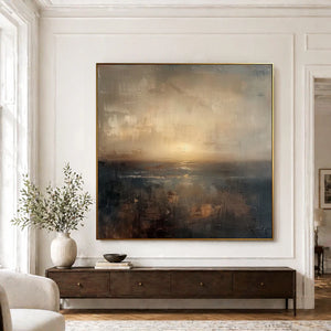 Abstract Landscape Art | Amber Dusk