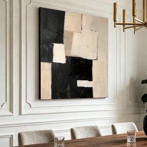 Geometric Abstract Art | Ivory Blocks