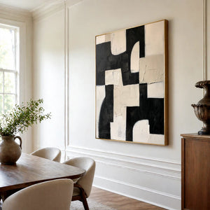 Black and White Abstract Art | Soft Geometry