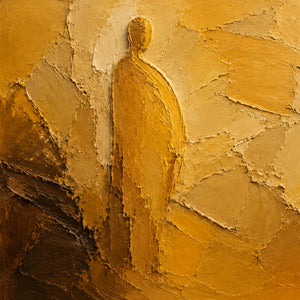 Solitary Stance | Warm Earth‑Toned Sculptural Piece