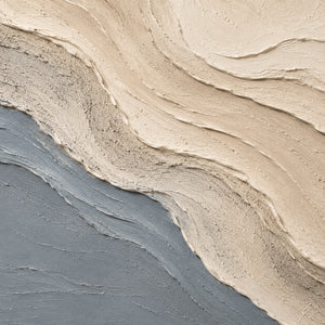 Shore Flow | Neutral Curved Textured Wall Piece