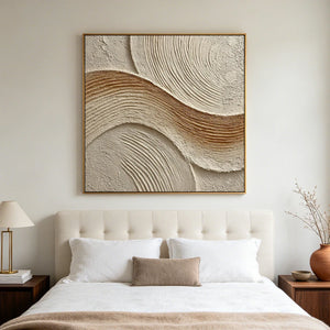 3D Textured Art | Ochre Wave