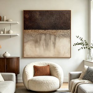 Textured Abstract Art | Earthen Divide