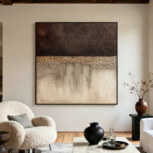 Textured Abstract Art | Earthen Divide