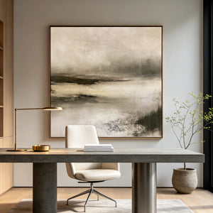 Abstract Landscape Art | Misty Shore