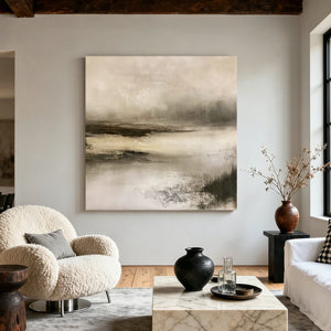 Abstract Landscape Art | Misty Shore