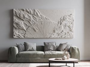 Minimal Relief | Pale Fan Mountain Forms