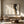 Textured White Black Gold Abstract Oil Painting