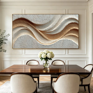 Layered Surge | Earthy Textured Abstract