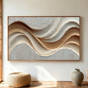 Layered Surge | Earthy Textured Abstract