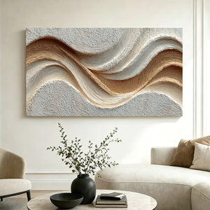 Layered Surge | Earthy Textured Abstract
