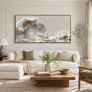 Surge | Dimensional Impasto Wave Art
