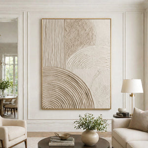3D Textured Abstract Art | Linear Curves