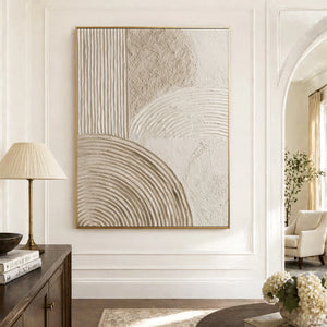 3D Textured Abstract Art | Linear Curves