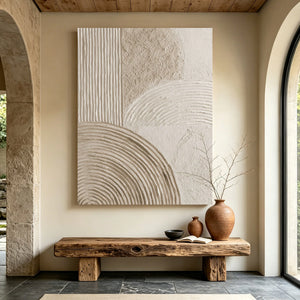 3D Textured Abstract Art | Linear Curves