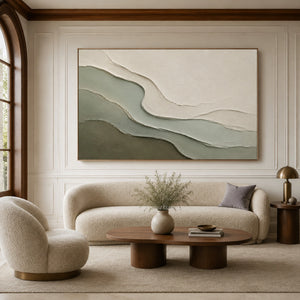 Wabi Sabi Sage Landscape | Modern Organic Wall Decor