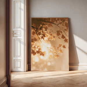 Autumn Maple Glow | Warm Natural Wall Piece