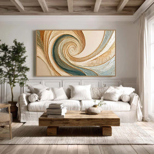 Vortex Rhythm | Spiral Textured Abstract Art