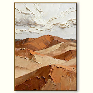 3D Textured Landscape Art | Desert Winds