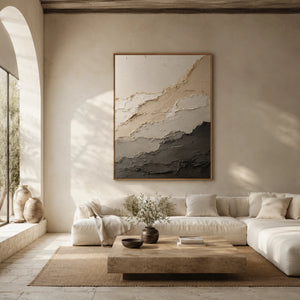 Neutral Earth Tones | Misty Layered Ridges