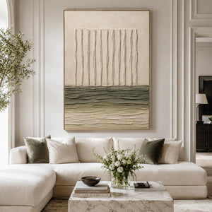 Vertical Lines & Strata | textured wall art